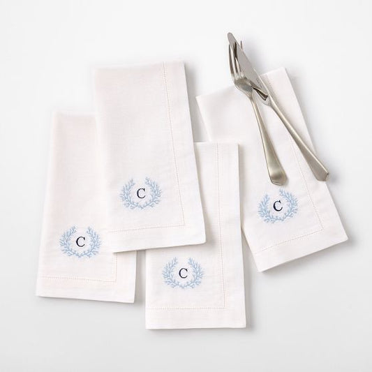 Hemstitch Dinner Napkins, Set Of 4