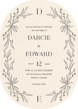 Herbarium Wedding Invitations by Yunita Y.