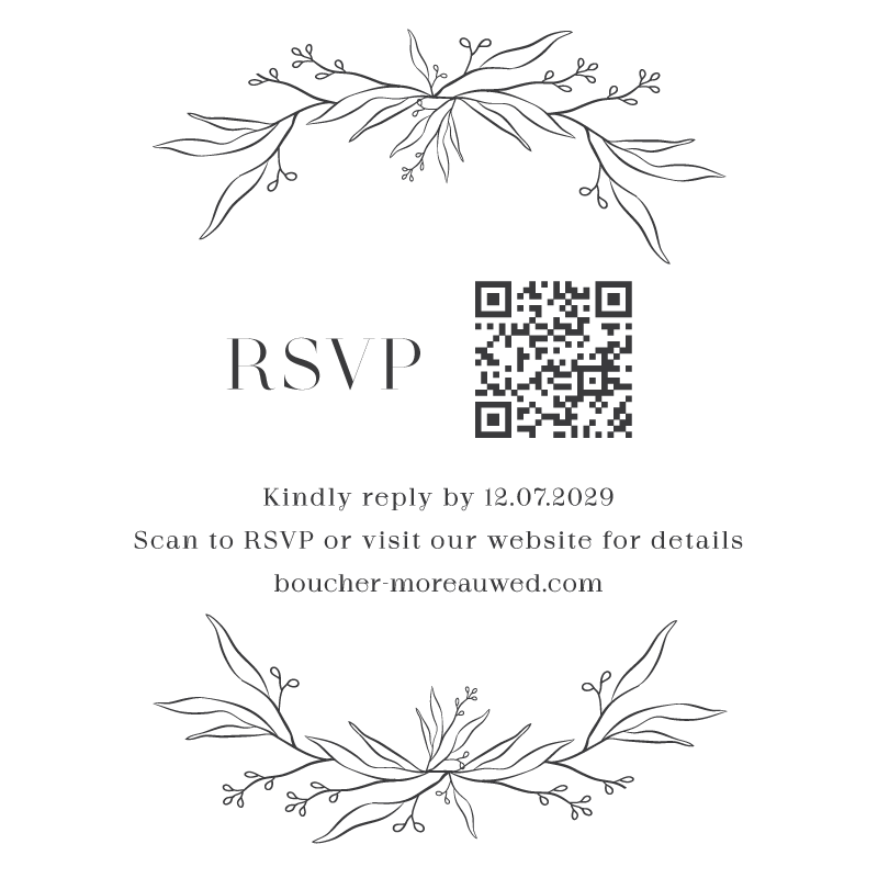 Herbarium RSVP Cards by Yunita Y.