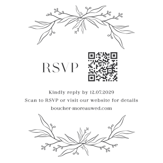 Herbarium RSVP Cards by Yunita Y.