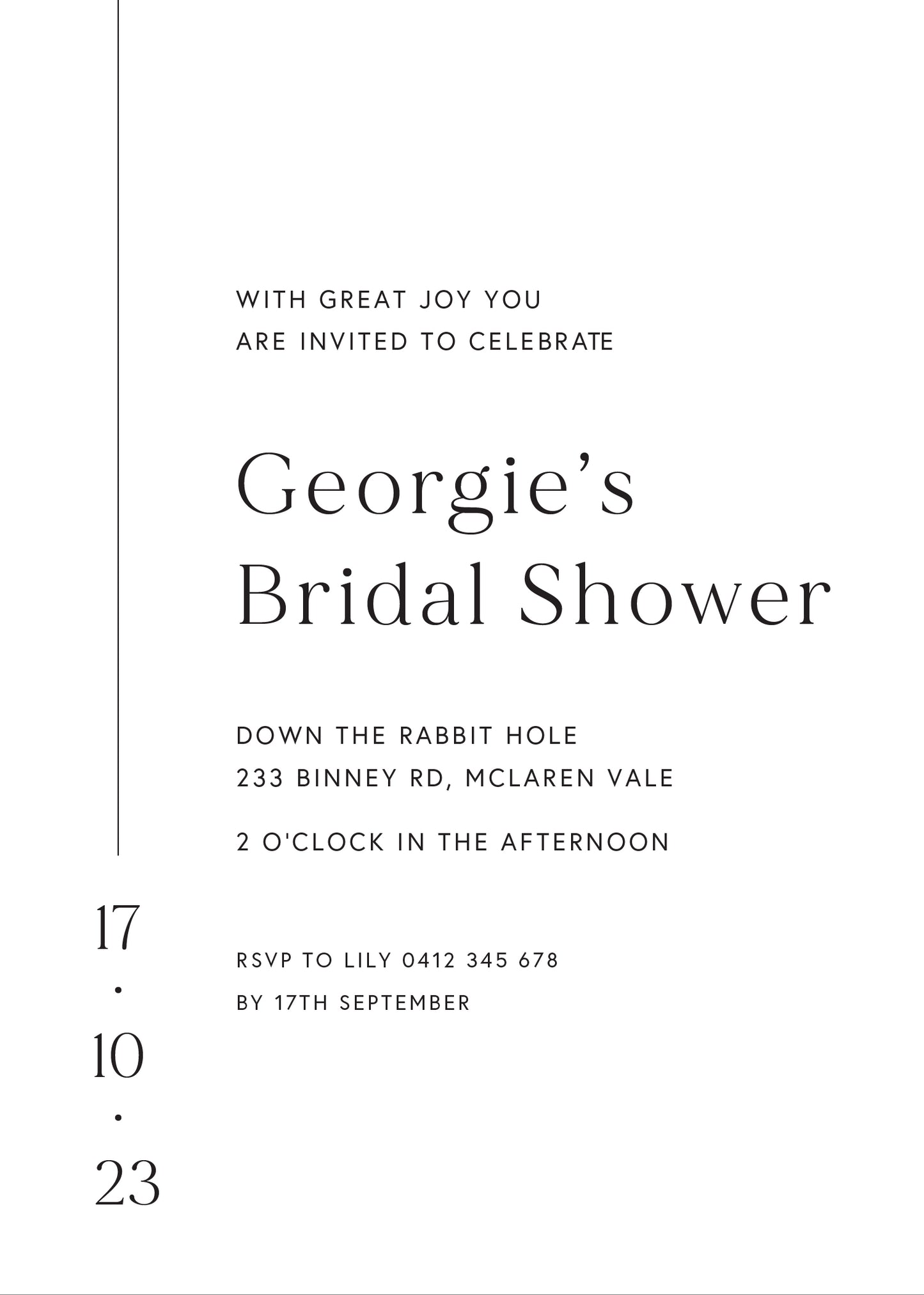 Here Comes The BrideBridal Shower Invitation by Courtney I.