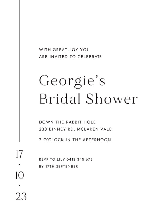 Here Comes The BrideBridal Shower Invitation by Courtney I.