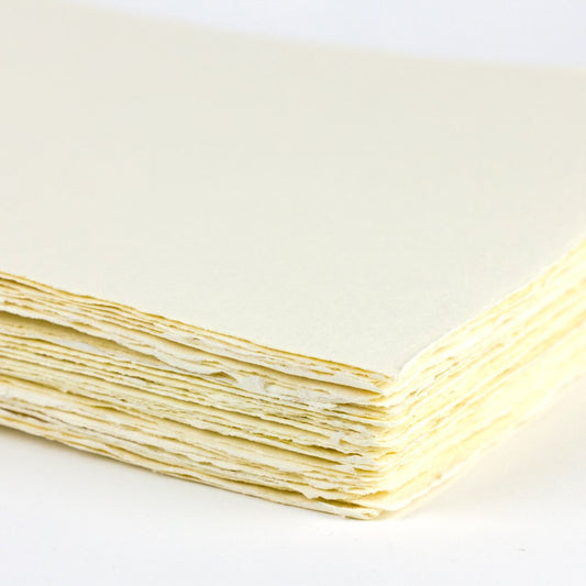 Cream Handmade Paper Bulk {Hmp - B - (Size) Cream}