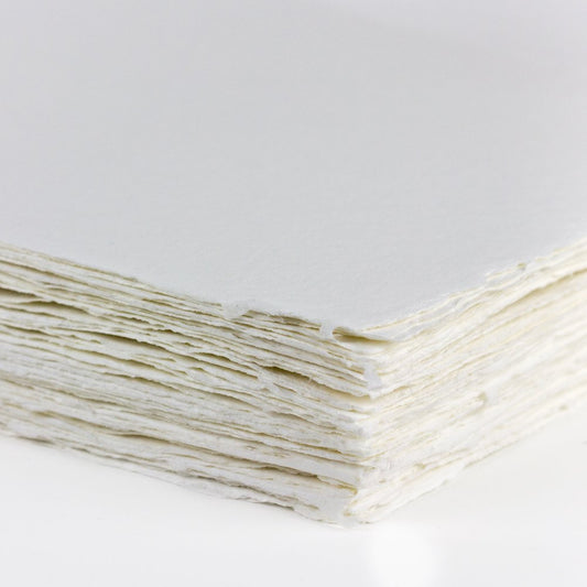 White Handmade Paper Bulk {Hmp - B - (Size) White}