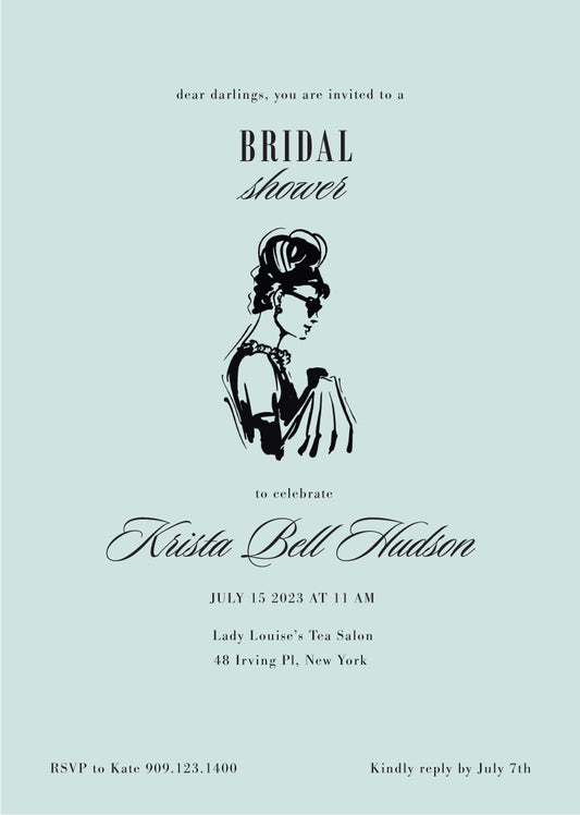 Holly GolightlyBridal Shower Invitation by Putri N.