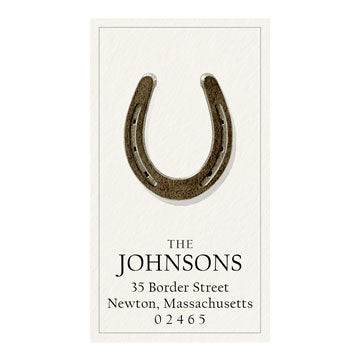 Horseshoe Panoramic Return Address Labels