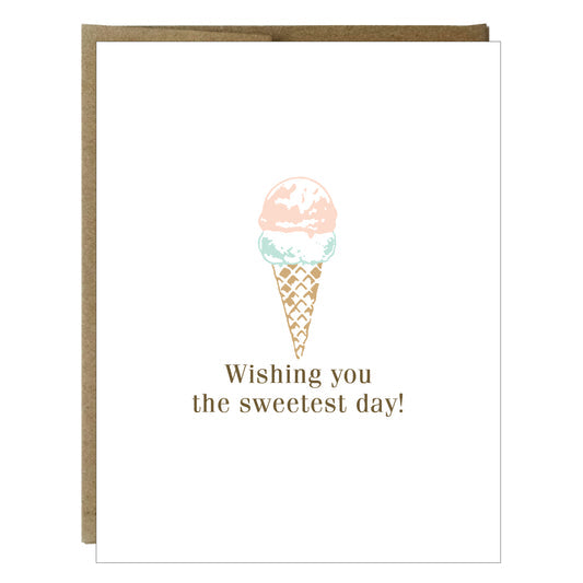 Ice Cream Sweetest Day Greeting Card