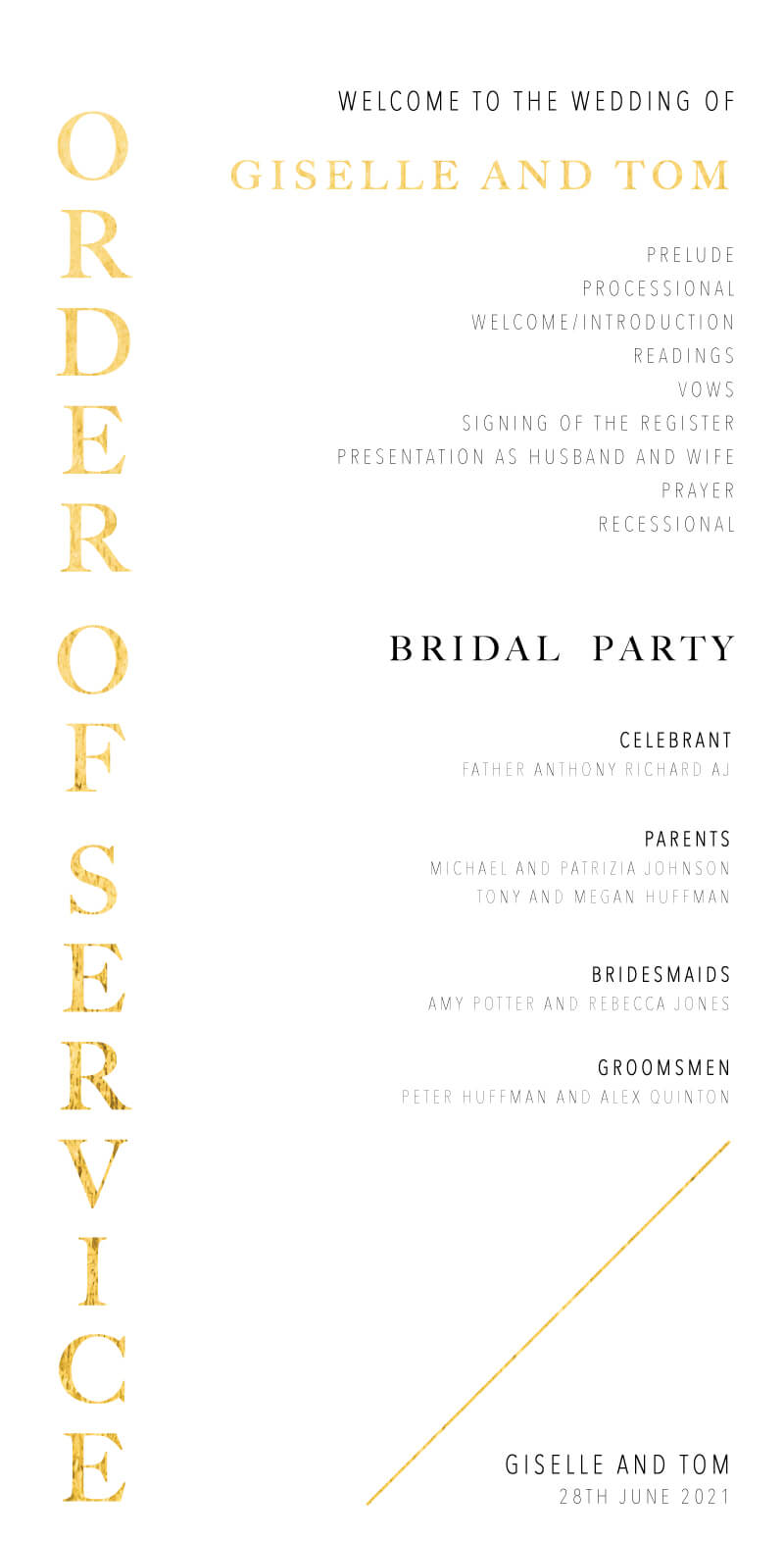 Idoru Wedding Program by Jamie L.