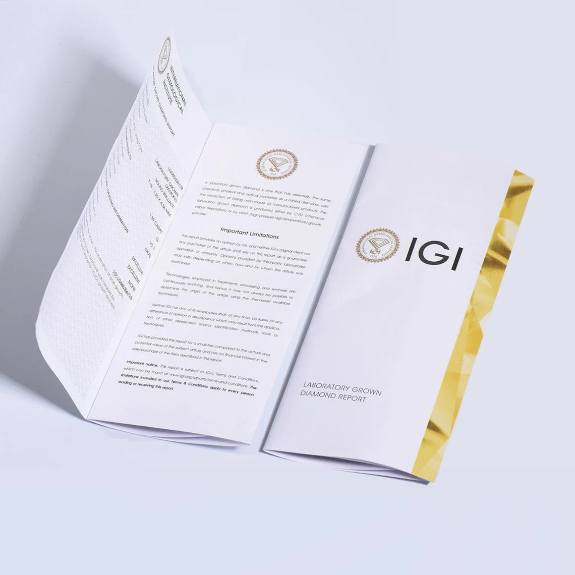 14K Yellow Gold Round Lab Grown Diamond Wedding Ring with IGI Certificate