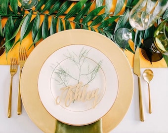 Modern calligraphy Place Cards,acrylic,laser cut names,Wedding place cards,Guest Names,Place Settings,Calligraphy names,Laser Cut,place card