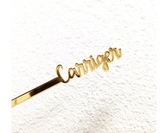 Personalized Vertical Name Swizzle Sticks, Drink Stirrer, Perfect Weddings, Engagement Party, Stir Sticks, Bachelorette, Laser Cut, 50 Pk