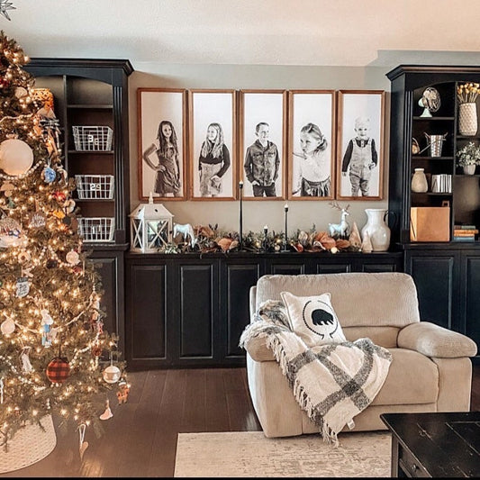 Framed Canvas Print: Custom Photo, Handcrafted Wood Frame