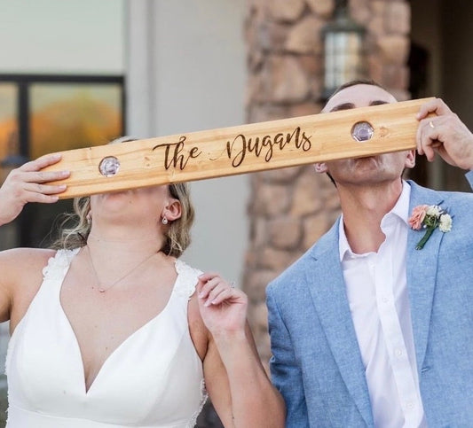 Wedding Shot Board Ski, Mini Ski Board for Shots, Personalized Mini Shot Board, 2 Person Shot Board, Unity Shot Board, Custom Shot Flight