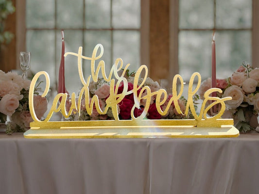 Personalized Sweetheart Table Sign for Wedding Table Sign Script Wedding Sign Head Table Sign Wedding Gift Fireplace Decor Centerpiece