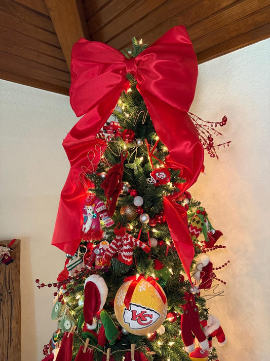 Large Satin Decorative Bow | Wedding Decor | Baby Shower | Bridal Shower | Tree Topper | Birthday Party|Valentine's Day