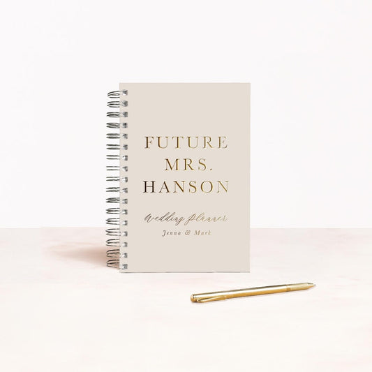 Wedding Planner | Personalized Wedding Planning Book | Foil Bridal Shower Gift | Engagement Gift | Gift for Bride | Design: Sophisticated
