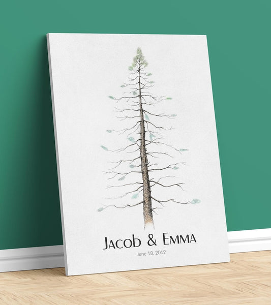 GUEST BOOK Alternative Wedding. Guest Book Signature Tree. pine tree Custom wedding guestbook rustic wedding Wedding Book PRINT 150 Guests