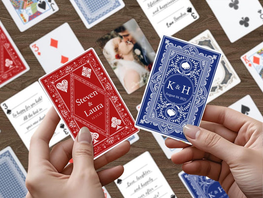 Guest Book Playing Cards-Custom Wedding Gift, Wedding Guestbook Alternative, Blank Playing Cards, Photo Gift, Engagement Gift, Bridal Shower