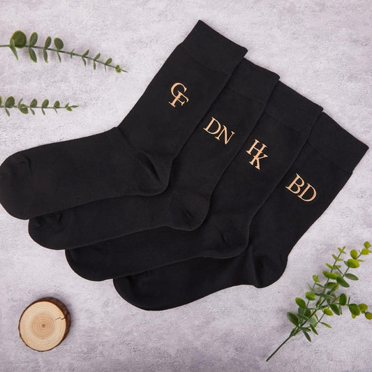 Embroidery Groomsmen Socks for Wedding, Custom Groomsman Socks, Personalized Groomsman Gift, Father's Day Gift,Gift for Father of Bride