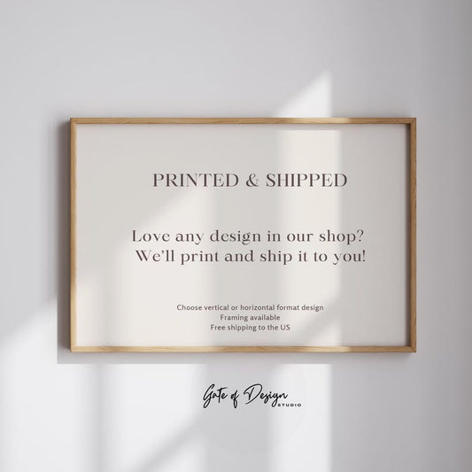 Framed Fine Art Print: Custom Giclée Print on Archival Paper