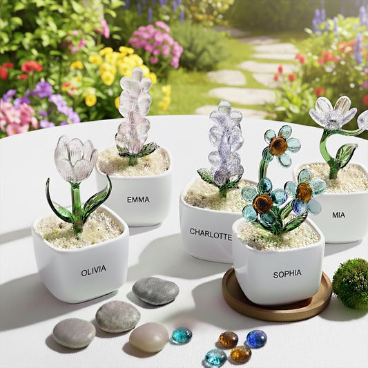 Handmade Stained Glass Succulent Pot  Custom Wedding Planter, Unique Bridesmaid Keepsake & Artisan Gift for Her, Memorable Wedding Favor