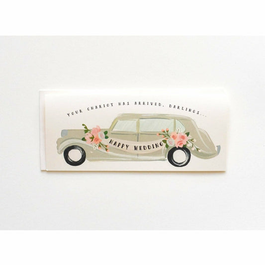 Happy Wedding Chariot has arrived Card