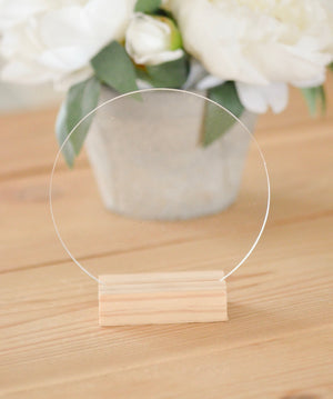 Blank 5" Round Acrylic Sign