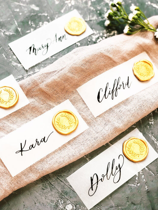 Vellum Wedding Calligraphy Pl...
