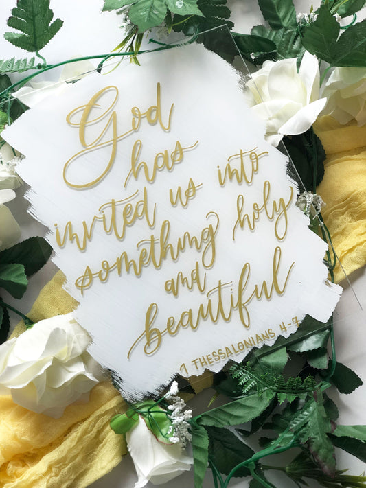 Bible Verse Acrylic Wedding S...