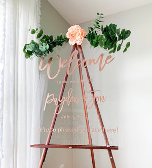 Personalized Wedding Sign-Modern Calligraphy - WS06