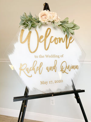 Hexagon Welcome Sign - WS14