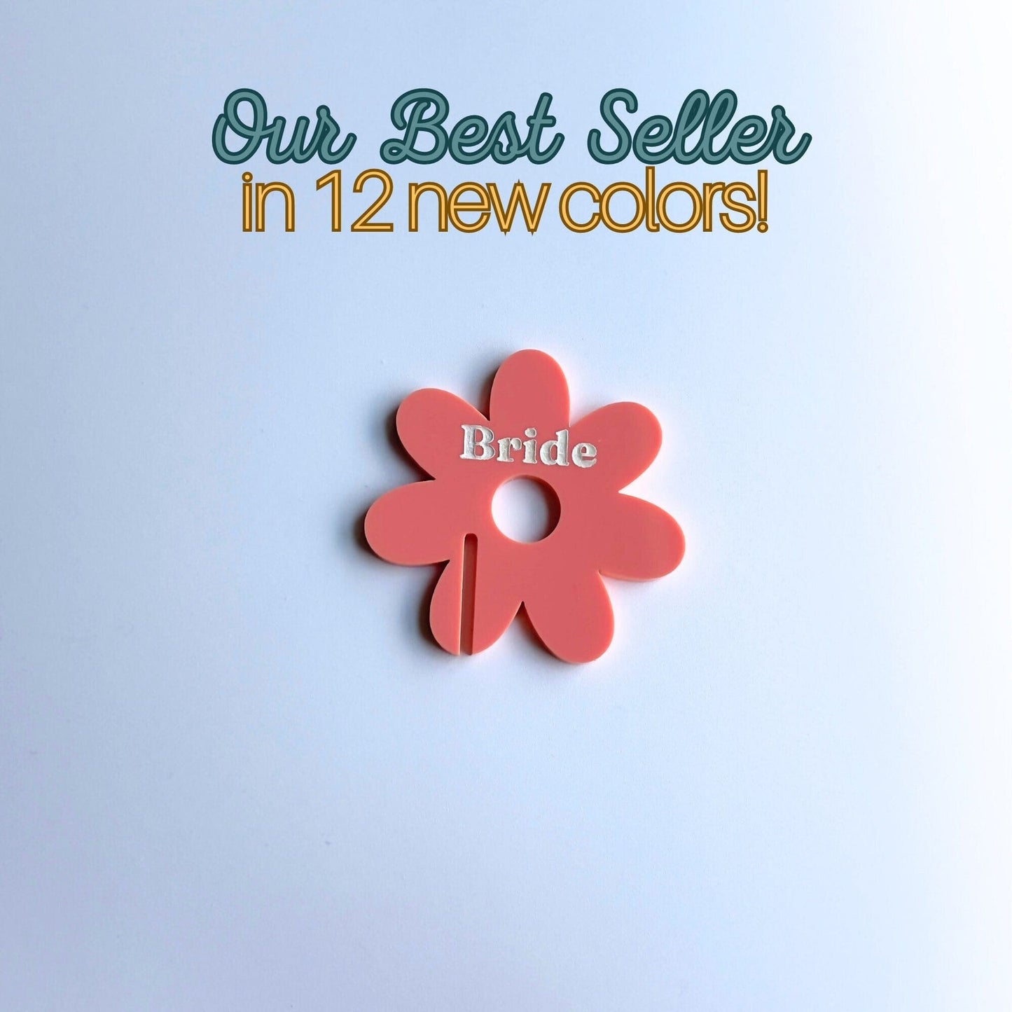 Daisy Drink Tags - Set of 20 Vibrant Colors