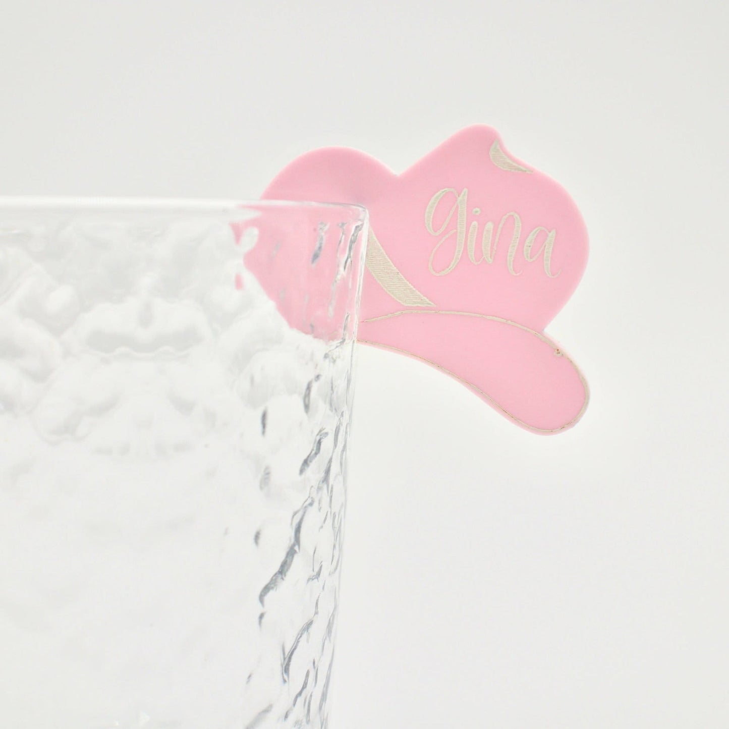 Cowgirl Hat Drink Tags - Set of 5