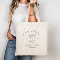 Las Vegas Cocktail Club Bachelorette Canvas Tote Bag