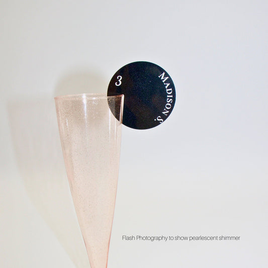 Pearly Round Drink Tags - Set of 25