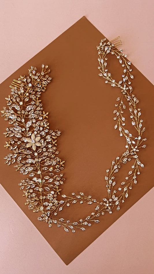 Geneva Plus Luxurious Bridal Headpiece