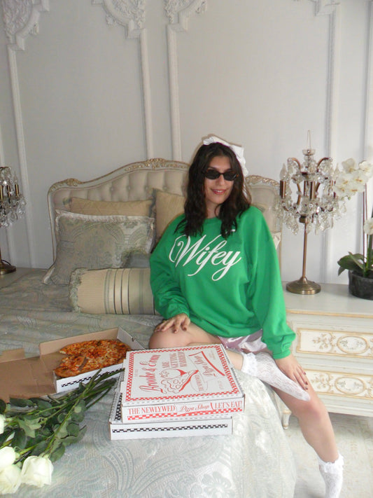 Green Wifey Crewneck