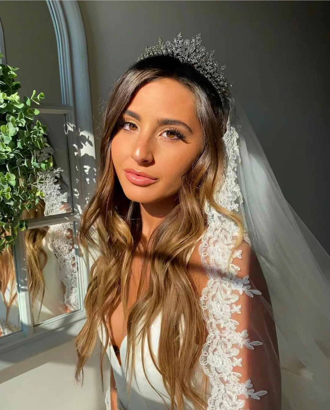 Gemna Swarovski 3-D Bridal Tiara