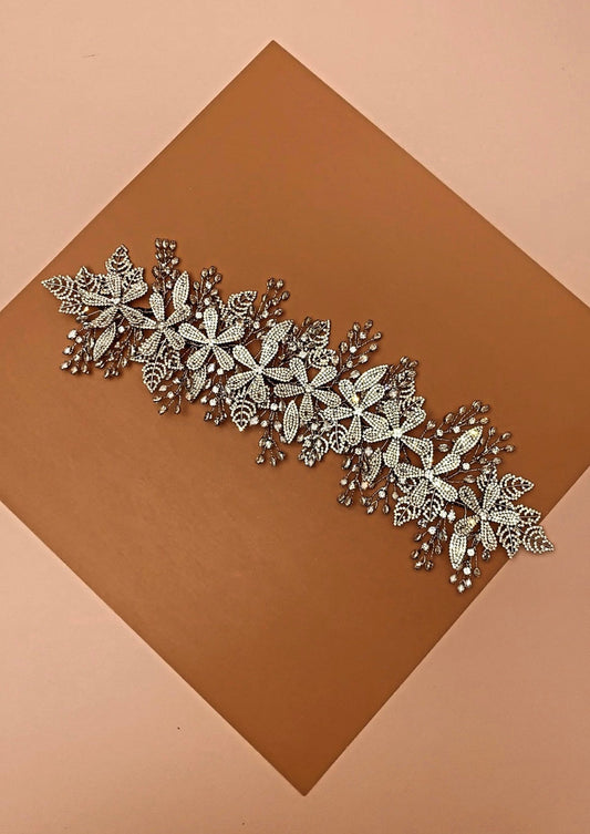 Rosalee Swarovski Wedding Headpiece With Micro Zirconia
