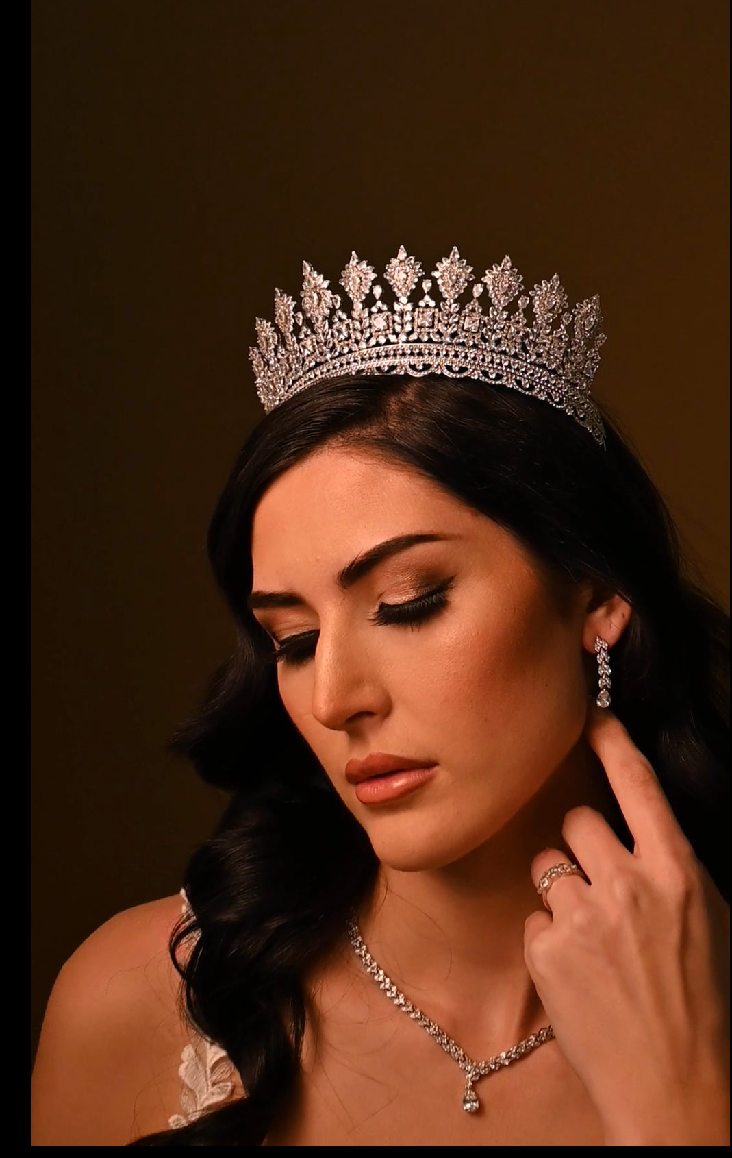 Farah Swarovski Bridal Crown A Royal Crown.