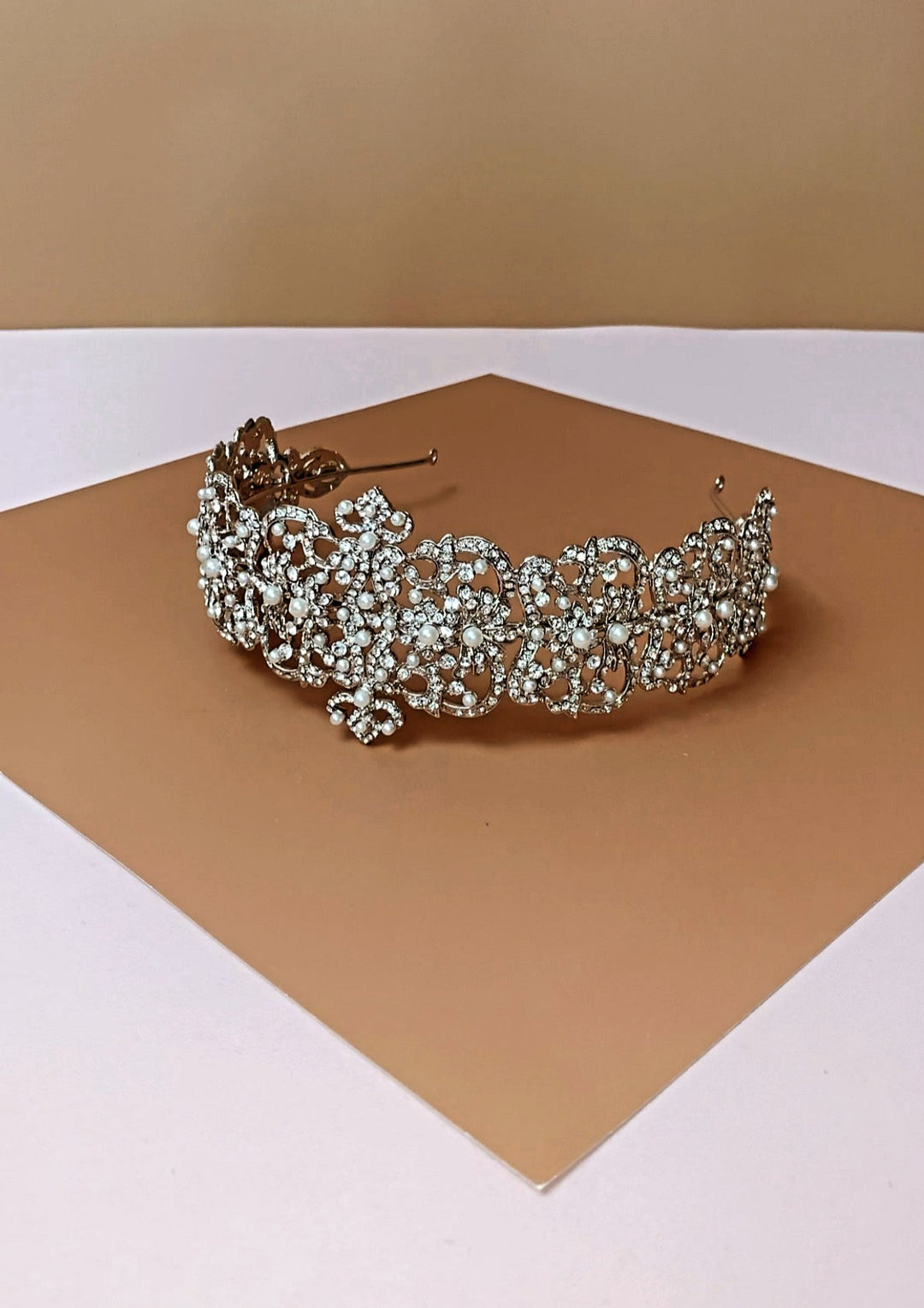Addilyn-Pearls Swarovski Angelic Most Luxurious Bridal Headpiece