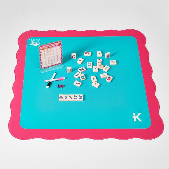 Mahjong Mat And Scorecard Set