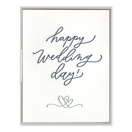 Happy Wedding Day Script Wedding Card