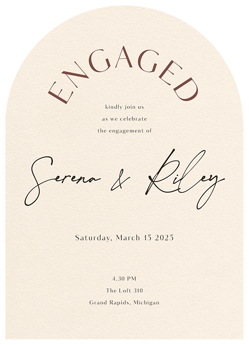 Impressionist Engagement Invitations by Putri N.