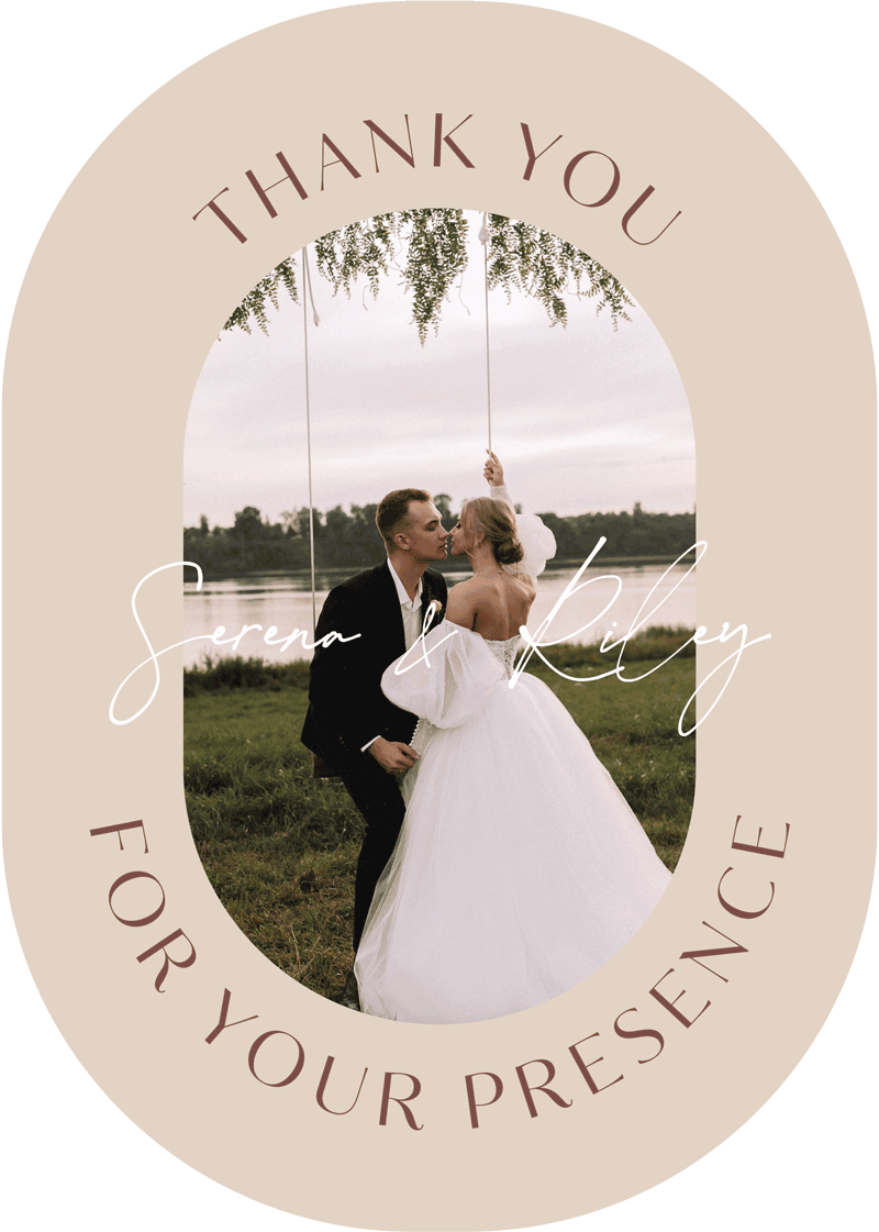 Impressionist Thank You Card by Putri N.