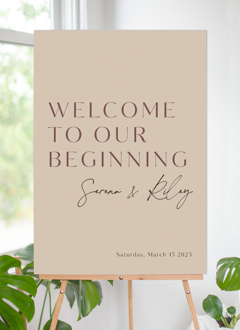 Impressionist Wedding Sign by Putri N.