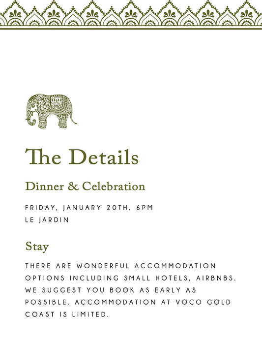 Royal Wedding Information Card by Inggrid H.