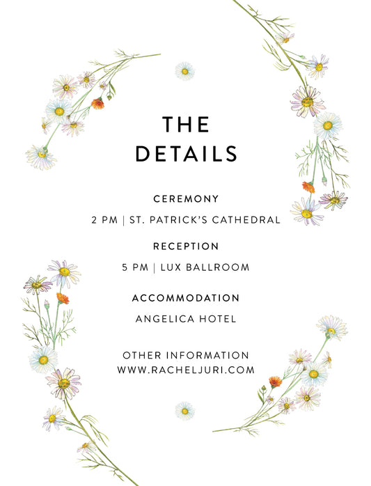 Dancing Daisy Information Card by Inggrid H.