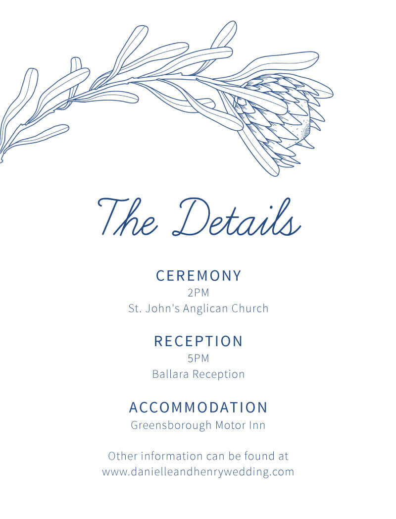 Playful Proteas Information Card by Nicole C.