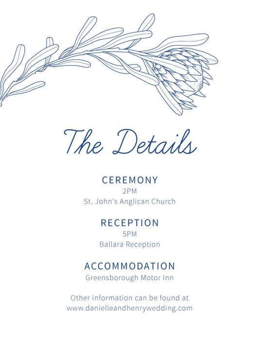 Playful Proteas Information Card by Nicole C.